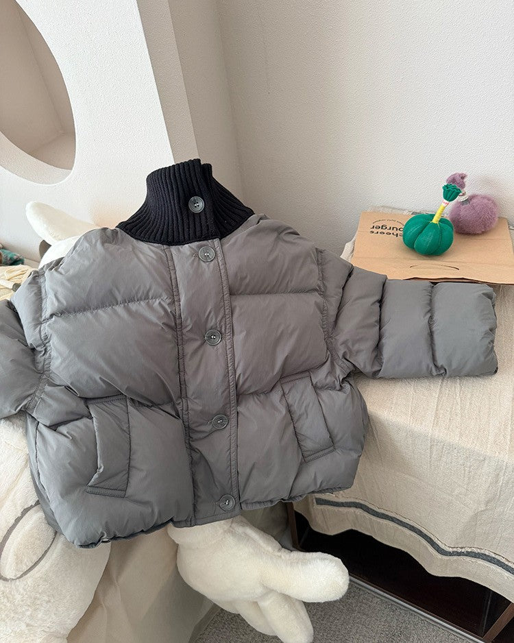 リブネックパデッドジャケット