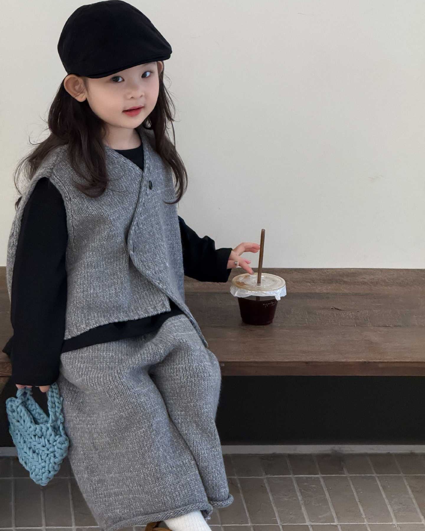 チヨ　エンフォルド　アシンメニットベスト enfold アシンメトリーニット チヨ エンフォルド アシンメニット