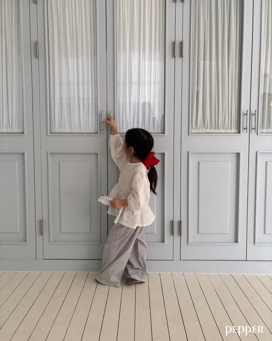 [pepper]stripe gaucho pants