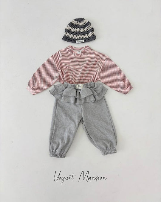 [yogurt mansion]cocoa stripe T