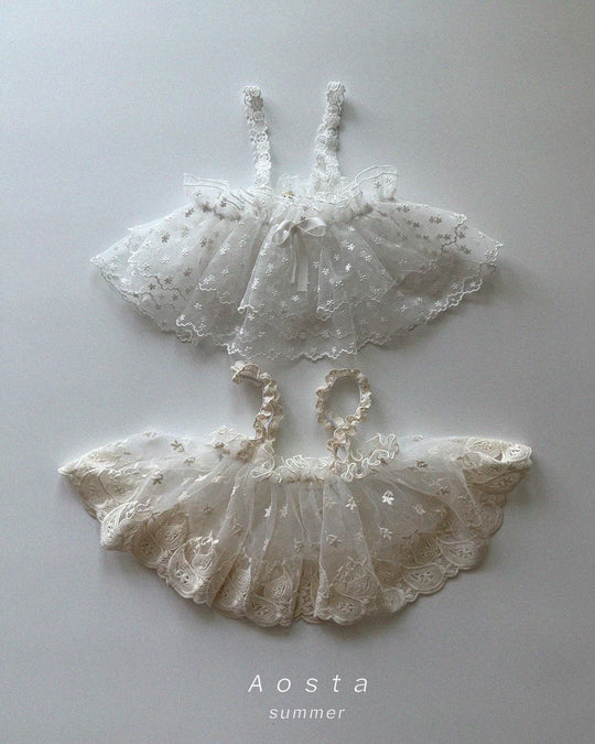[aosta]lace strap bustier
