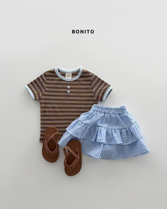 [BONITO]stripe rib T