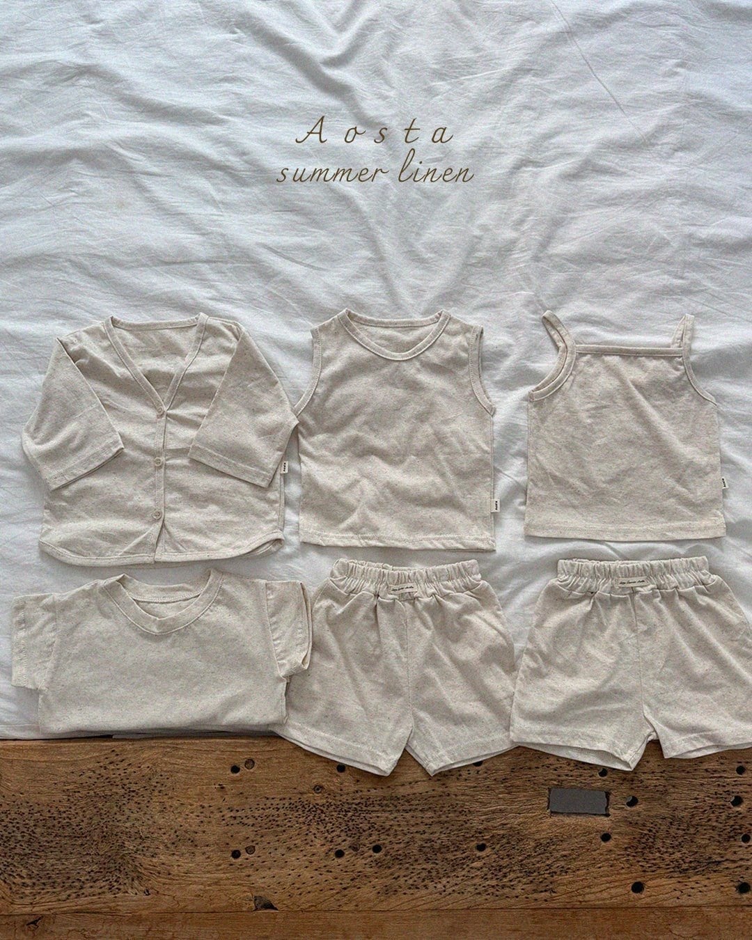 [aosta]linen short sleeve T