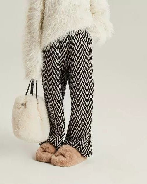 ジオメトリックソフトコーデュロイパンツ