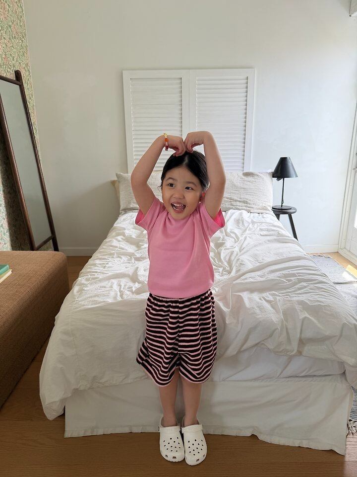 [pie]mimi ribbed short sleeve T
