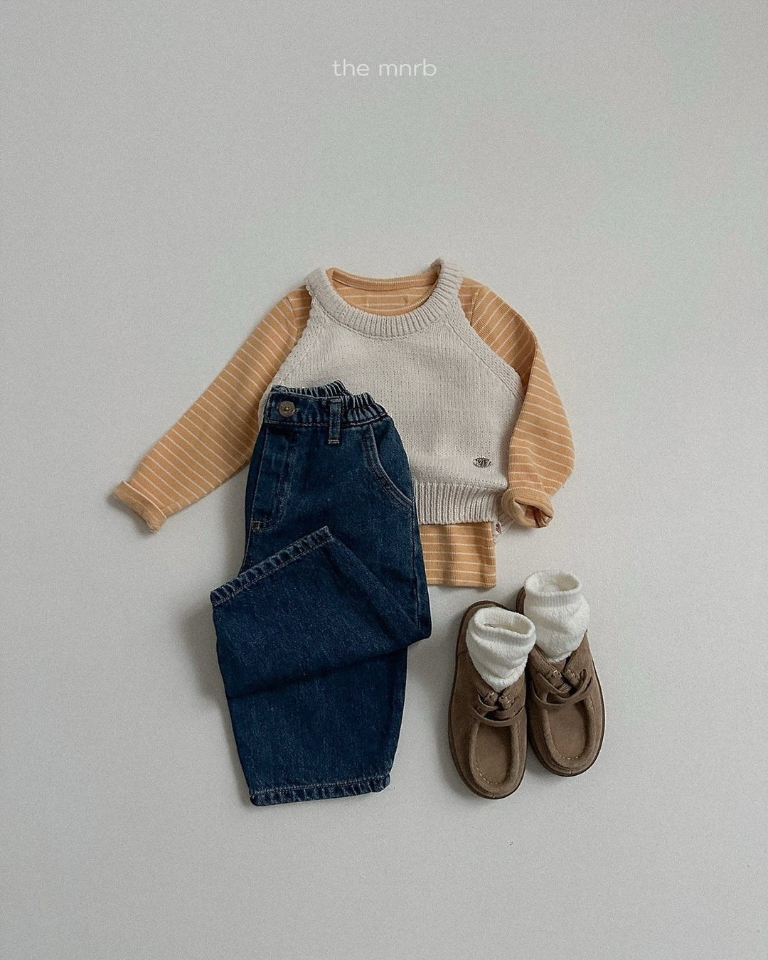 [minirobe]Basic Waffle Socks 3Set
