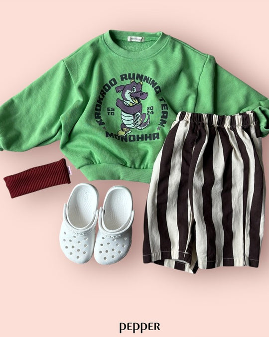 [pepper]banana kick stripe pants