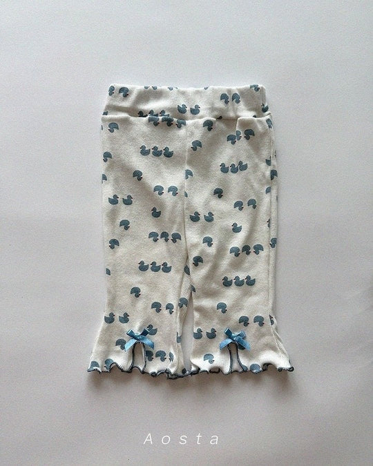 [aosta]lip ribbon pants