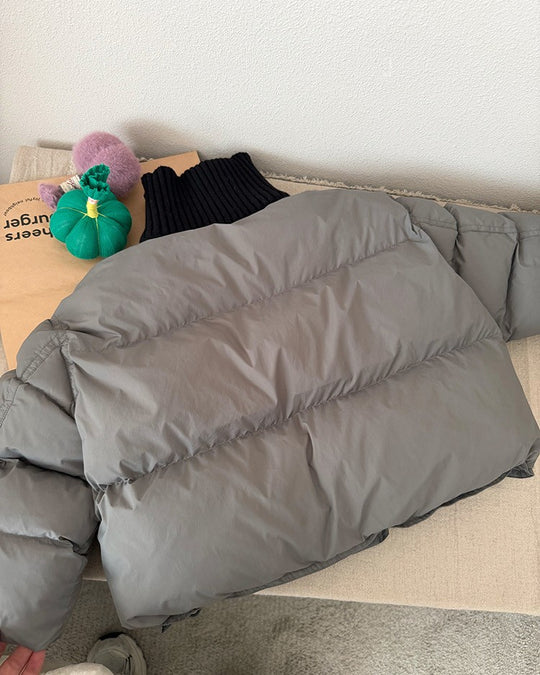 リブネックパデッドジャケット