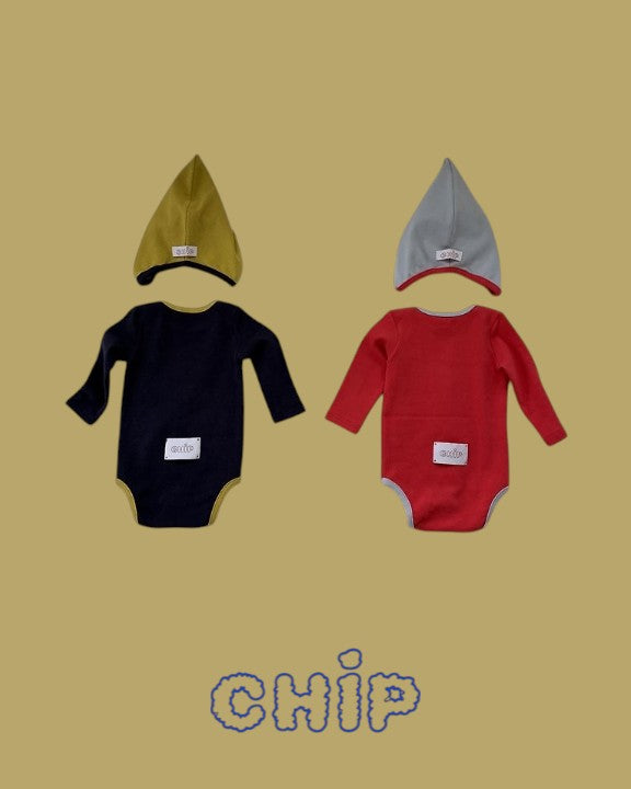 [CHiP]バイカラーボディスーツ