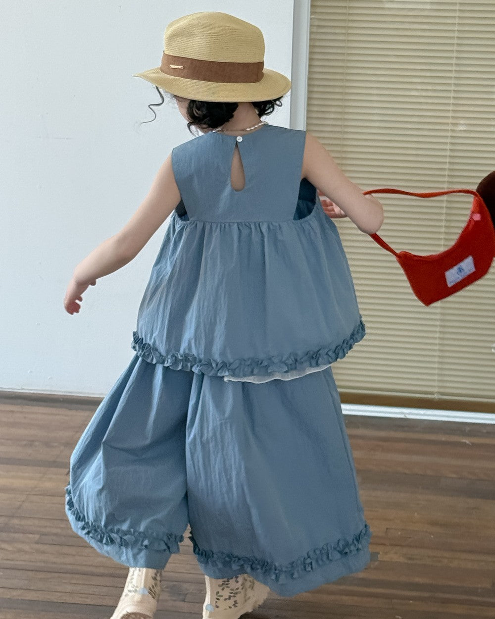 フレアフリルパンツセットアップ
