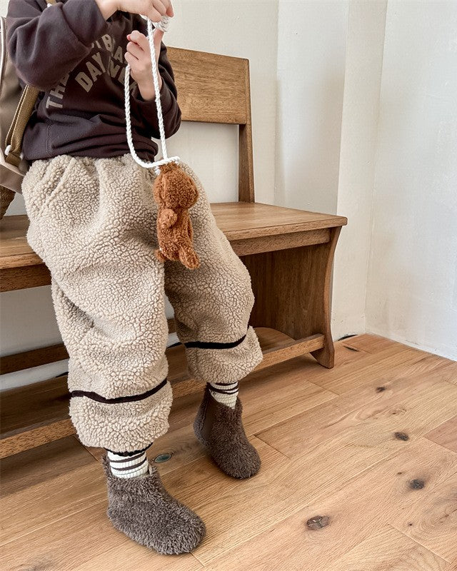 裏起毛ラインボアパンツ