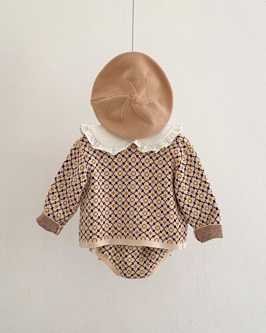 モノグラムジャガードカーディガン