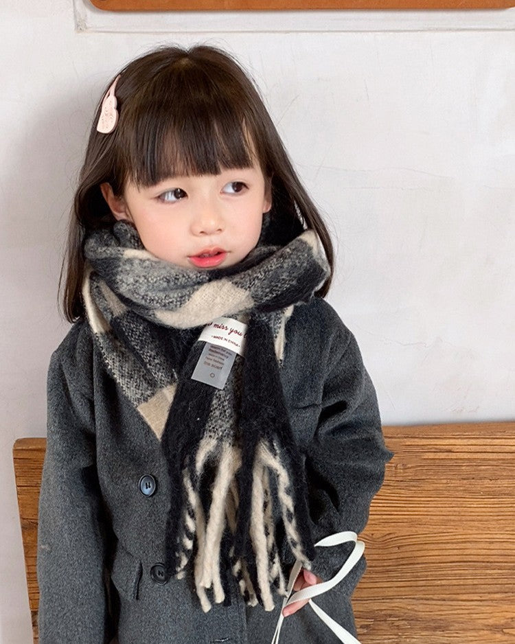 ブロックチェックマフラー