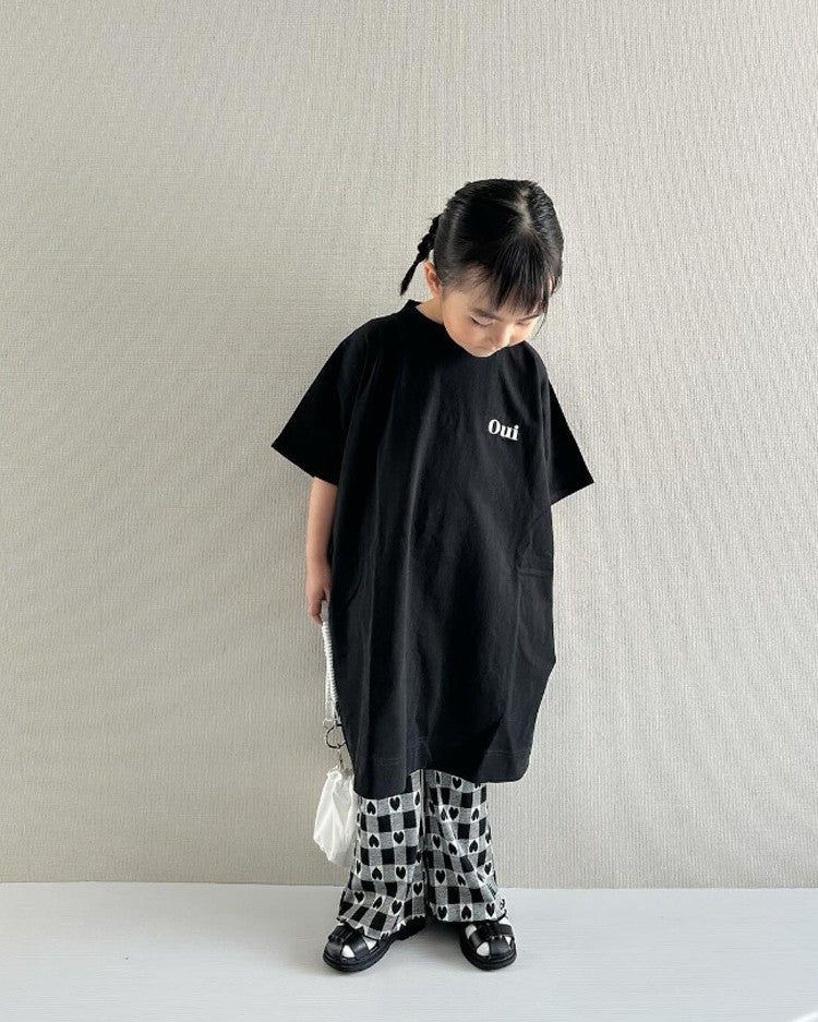 ouiバックフリルTシャツワンピース