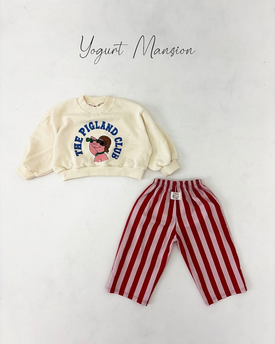 [yogurt mansion]color stripe pants