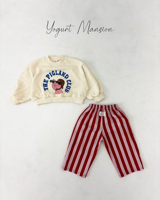 [yogurt mansion]color stripe pants