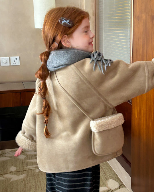 ミニバッグ付ムートンコート