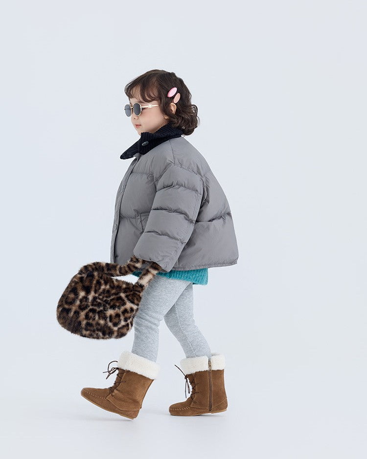 リブネックパデッドジャケット