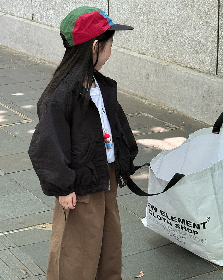 ドローコードナイロンブルゾン