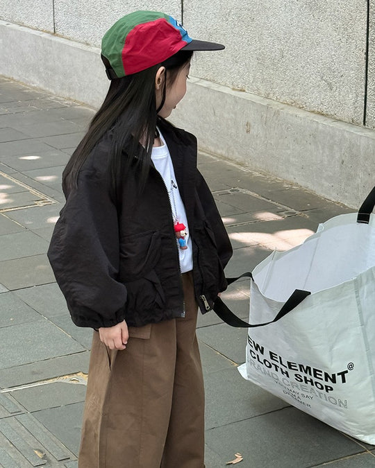 ドローコードナイロンブルゾン