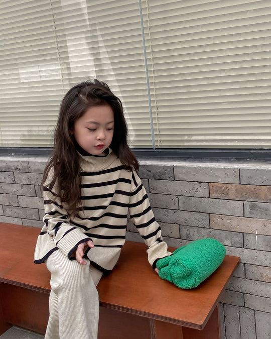 ボーダートップスニットセットアップ