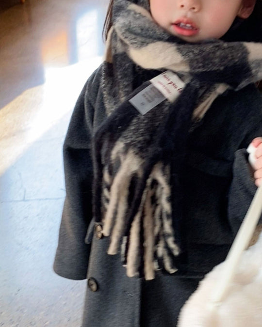 ブロックチェックマフラー