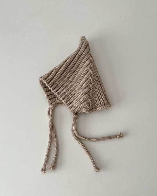 とんがりリブニットボンネ