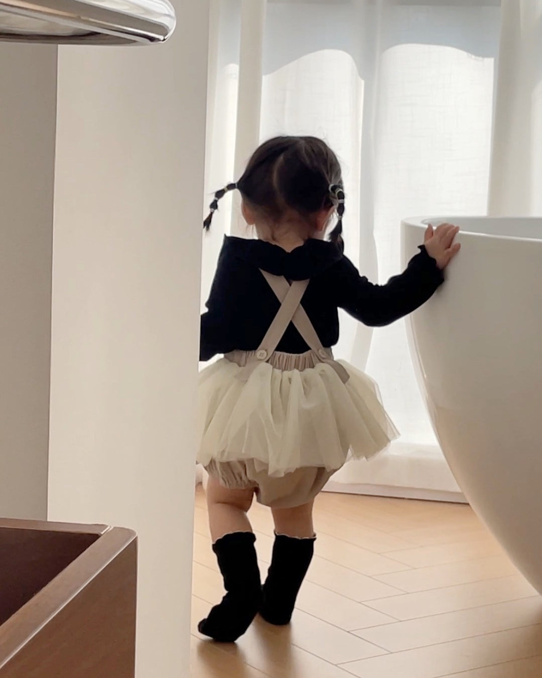 リブラウンドメロウカラーカットソー