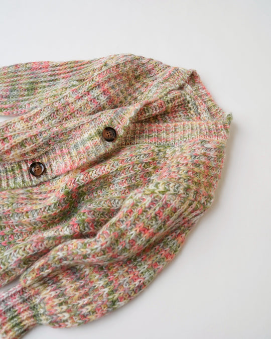 ミックスカラーニットカーディガン