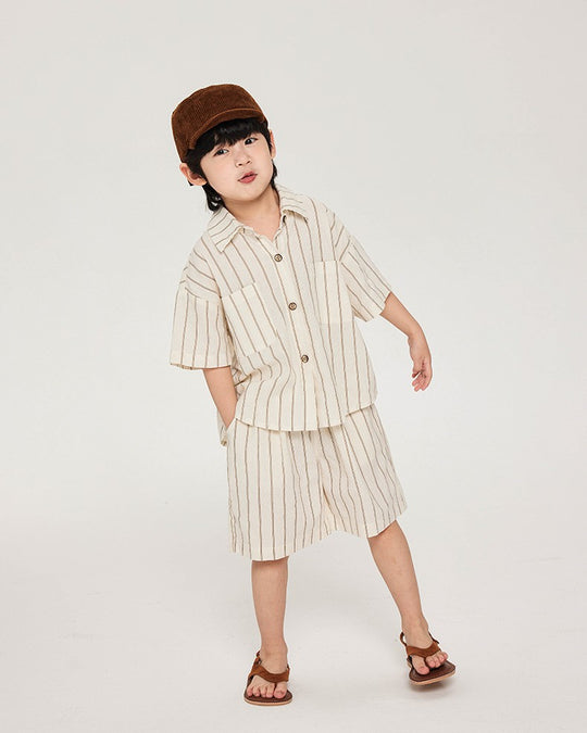 ナチュラルストライプセットアップ[SALE]