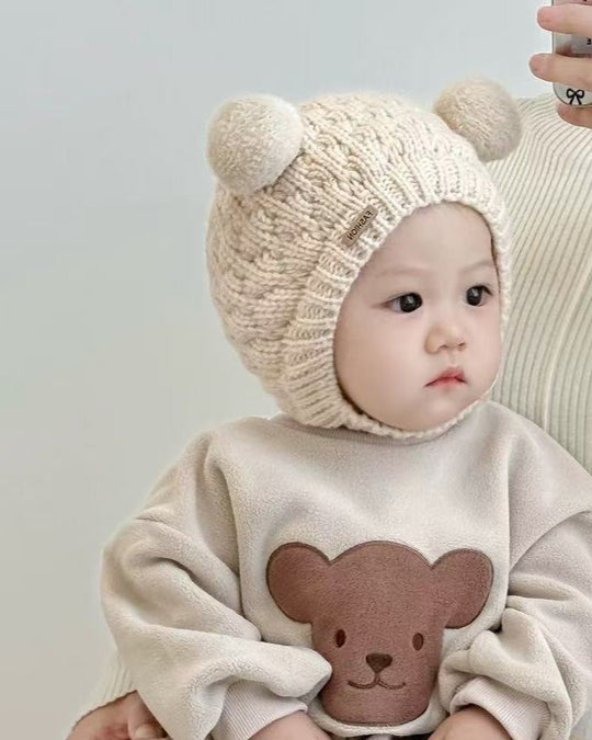 バブルニットくまさんボンネ