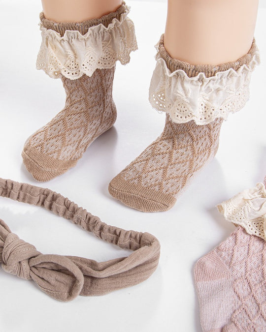 ヘアバンド付きソックス