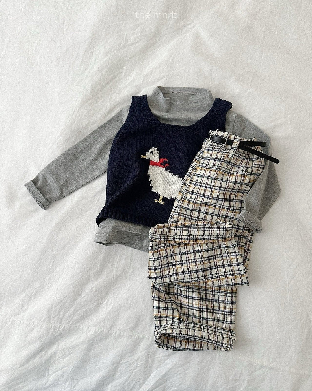 [minirobe]Duck Knit Vest