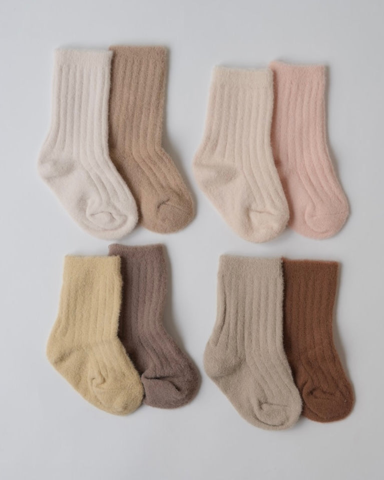 ふわもちベビーソックス2足セット