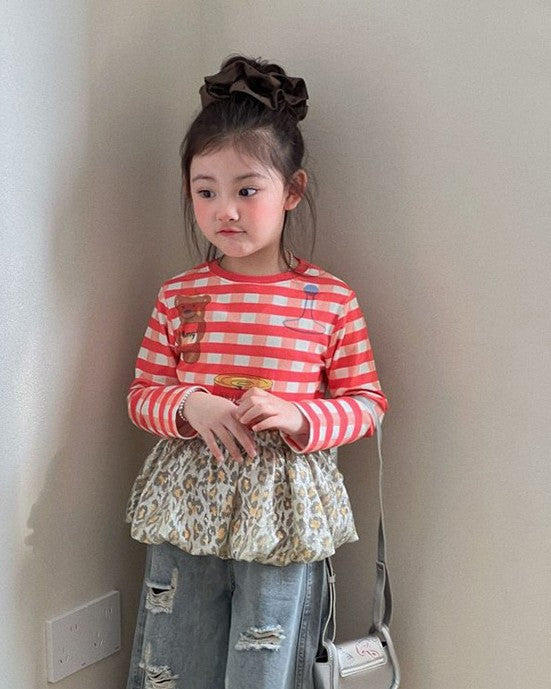 ギンガムプリントT