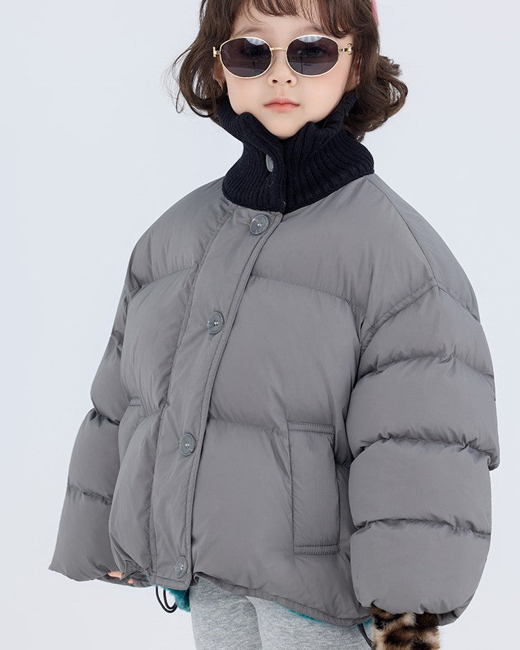 リブネックパデッドジャケット