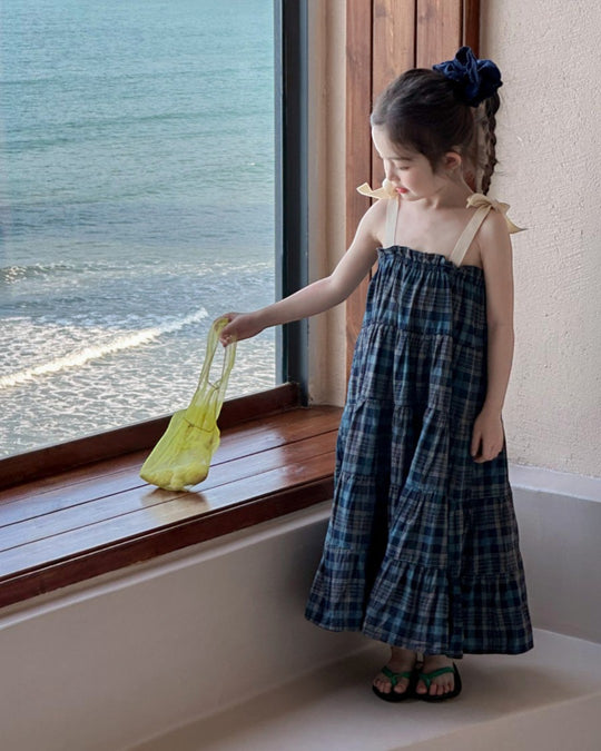 チェックティアードワンピース