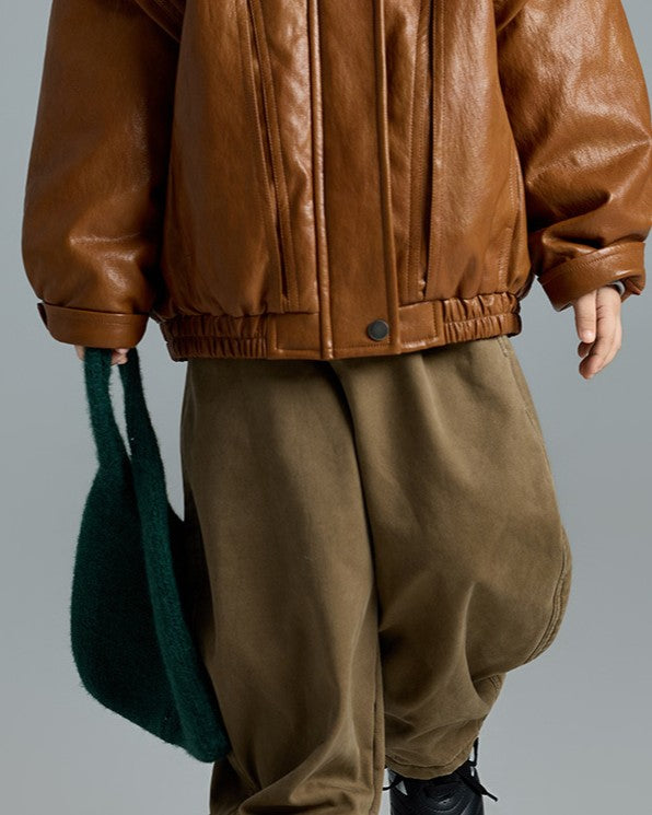 カーブ裏起毛パンツ