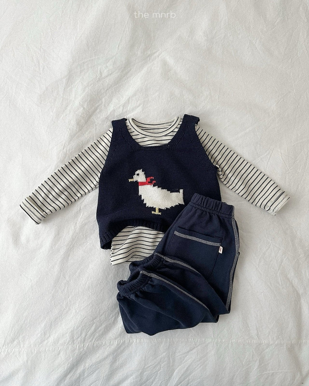 [minirobe]Duck Knit Vest