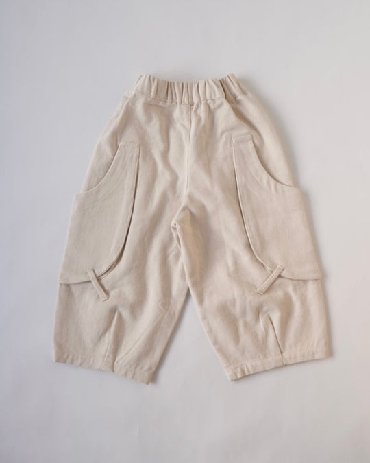 スクープポケット裏起毛ワークパンツ