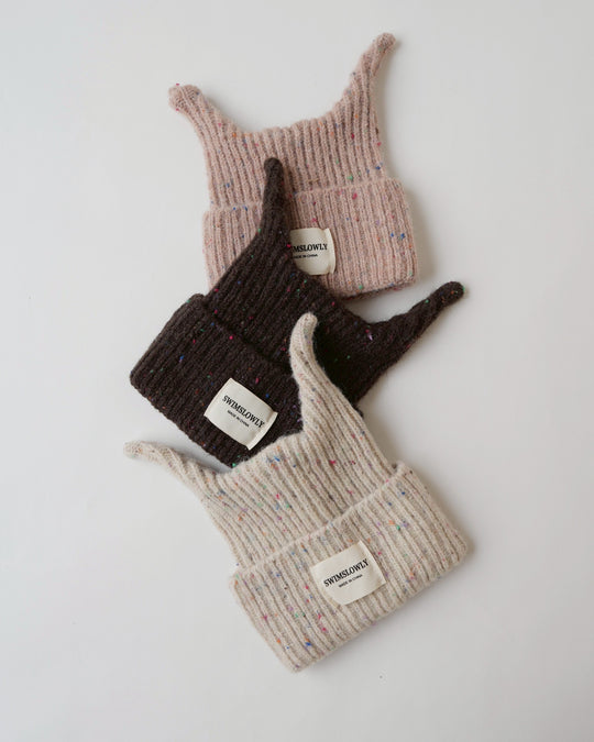 カラーネップミミビーニー