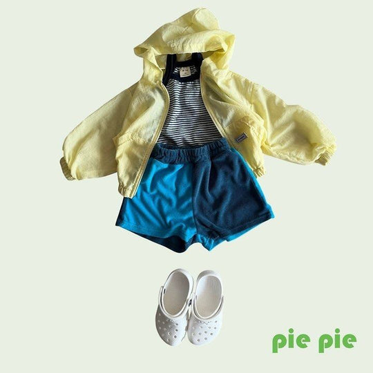 [pie]half and half terry short pants