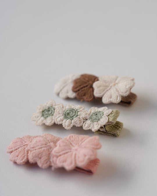 リボン×フラワーヘアアクセセット