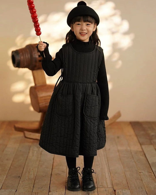 キルティングN/Sワンピース