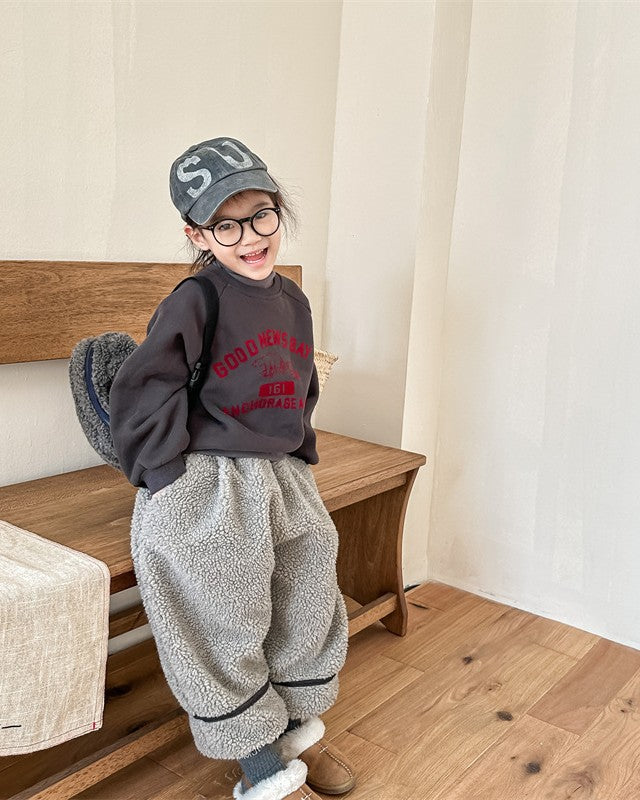 裏起毛ラインボアパンツ