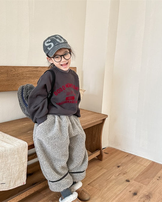 裏起毛ラインボアパンツ