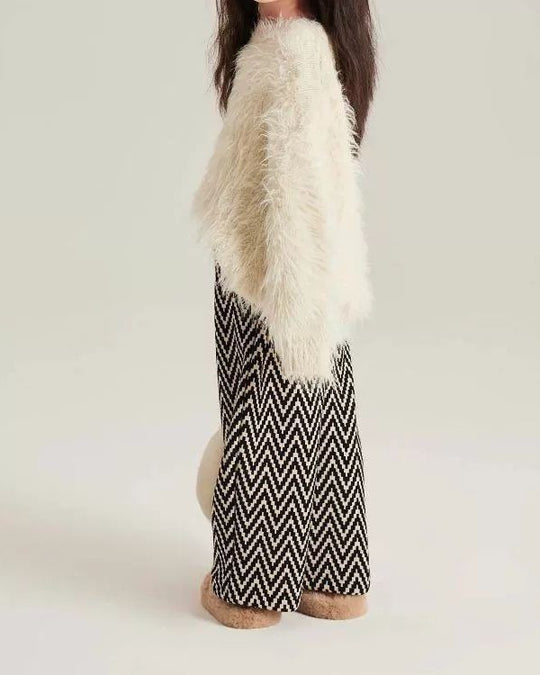 ジオメトリックソフトコーデュロイパンツ