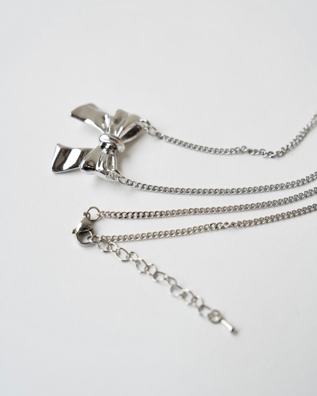 ginette_ny ジネットニューヨーク　リボンネックレス14k ジネットニューヨーク リボン ネックレス 14金 ピンクゴールド