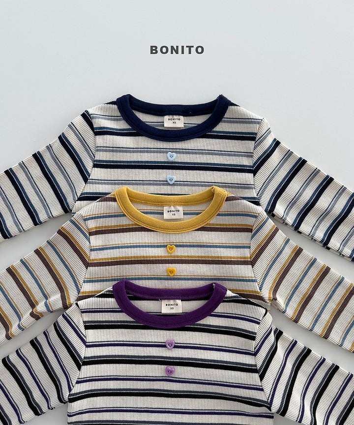 [BONITO]ハートボタンT